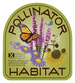 Xerces Society's Pollinator Habitat yard sign